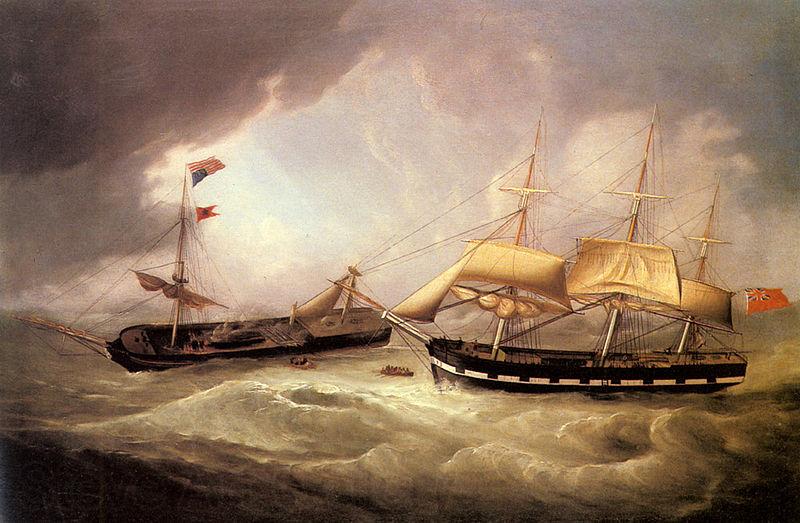 Joseph heard Passengers from the Dismasted U.S. Merchantman Norge oil painting art